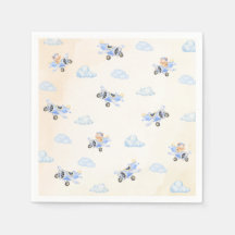 Bearly Wait Baby Shower Oso Volador y Nube 