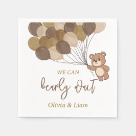 Servilleta De Papel Bearly Wait - Baby Shower Paper Napkin