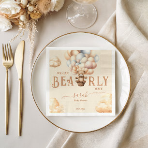 Servilleta De Papel Bearly Wait Sexo Neutral Teddy Bear Globos