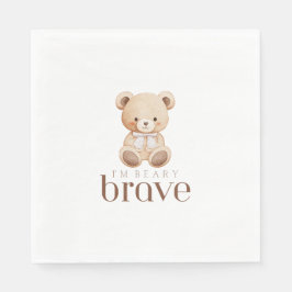 Servilleta De Papel beary brave childhood cancer sick kids cute 