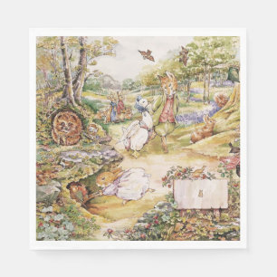 Servilleta De Papel Beatrix Potter Cute Peter y sus amigos