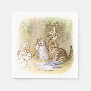 Servilleta De Papel Beatrix Potter, gatitos, patos, Personalizado