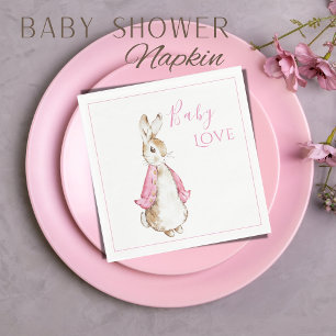 Servilleta De Papel Beatrix Potter Peter Rabbit Pink Baby Shower