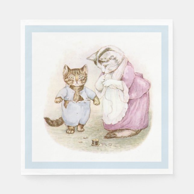 Servilleta De Papel Beatrix Potter, Tom Kitten, Personalizado (Anverso)