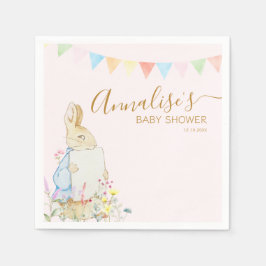 Servilleta De Papel Beatriz Peter the Rabbit Woodland Baby Shower