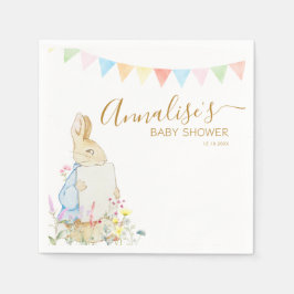 Servilleta De Papel Beatriz Peter the Rabbit Woodland Baby Shower