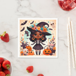 Servilleta De Papel Beautiful little witch halloween party