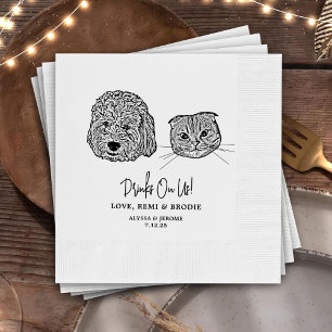 Servilleta De Papel Beba Con Mascotas Estadounidenses Personalizado Bo