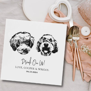 Servilleta De Papel Beba Con Mascotas Estadounidenses Personalizado Bo