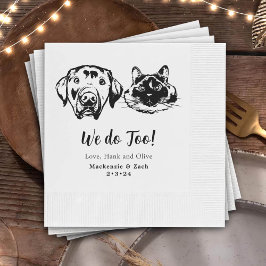 Servilleta De Papel Beba Con Mascotas Estadounidenses Personalizado Bo