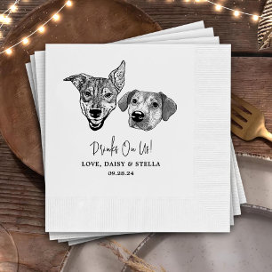 Servilleta De Papel Beba Con Mascotas Estadounidenses Personalizado Bo