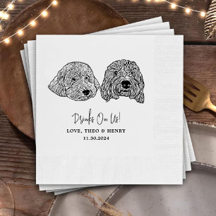 Servilleta De Papel Beba Con Mascotas Estadounidenses Personalizado Bo