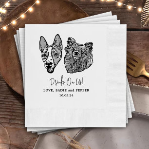Servilleta De Papel Beba Con Mascotas Estadounidenses Personalizado Bo
