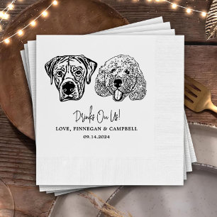 Servilleta De Papel Beba Con Mascotas Estadounidenses Personalizado Bo