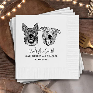 Servilleta De Papel Beba Con Mascotas Estadounidenses Personalizado Bo
