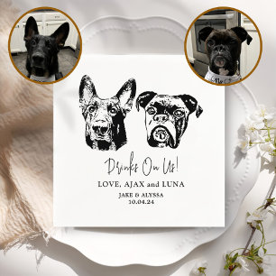 Servilleta De Papel Beba Con Mascotas Estadounidenses Personalizado Bo