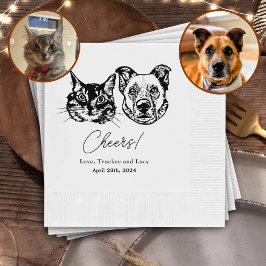 Servilleta De Papel Beba Con Mascotas Estadounidenses Personalizado Bo