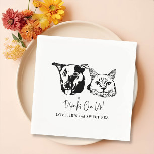 Servilleta De Papel Beba Con Mascotas Estadounidenses Personalizado Bo
