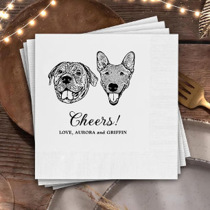 Servilleta De Papel Beba Con Mascotas Estadounidenses Personalizado Bo
