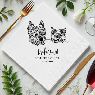 Servilleta De Papel Beba Con Mascotas Estadounidenses Personalizado Bo