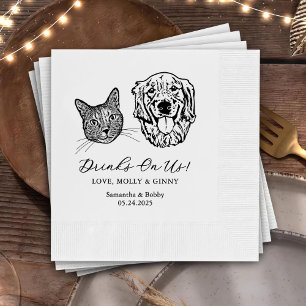 Servilleta De Papel Beba Con Mascotas Estadounidenses Personalizado Bo