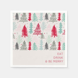 Servilleta De Papel Beba y sé buenos árboles de Navidad