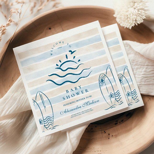 Servilleta De Papel Bebé a bordo de Baby Shower (Subido por el creador)