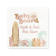 Bebé a bordo de la placa de papel Baby Shower