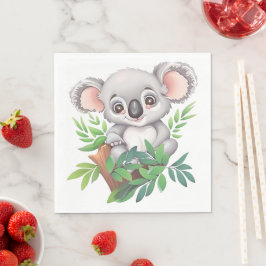 Servilleta De Papel Bebé Adorable Koala Bear