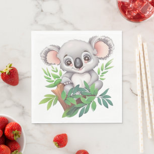 Servilleta De Papel Bebé Adorable Koala Bear