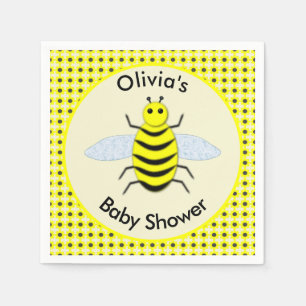 Servilleta De Papel Bebé Amarillo Cute Género Baby Shower Neutral