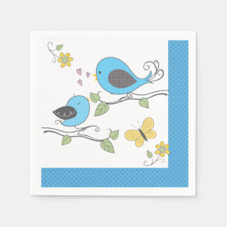 Servilleta De Papel Bebé Birdies Ducha Napkins-Boy