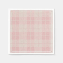 Servilleta De Papel Bebé Búfalo Rosa Burlap