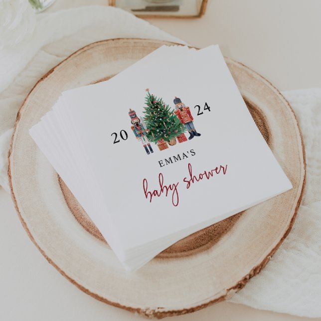 Servilleta De Papel Bebé Cascanueces (Nutcracker Baby Shower Napkins by Painted Paperie)