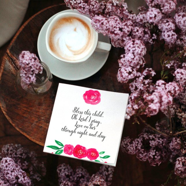 Servilleta De Papel Bebé Chica Christening (Subido por el creador)