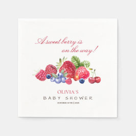 Servilleta De Papel Bebé Chica Ducha Berry Sweet