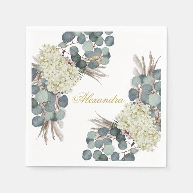 Servilleta De Papel Bebé Chica judío apostando oro floral (Anverso)