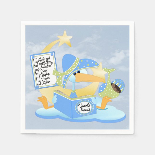 Servilleta De Papel Bebé #Cocktail Napkins (Anverso)