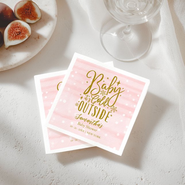 Servilleta De Papel Bebé con copas de nieve, frío fuera del Chica Baby (Subido por el creador)