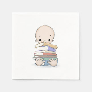 Servilleta De Papel Bebé con ducha de profesores de libros