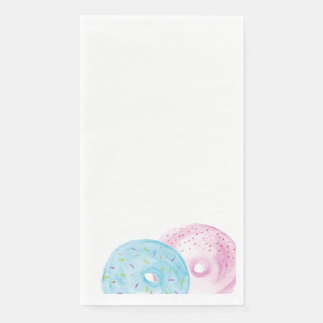 Servilleta De Papel Bebé con motivos pintados a mano (Anverso)
