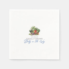 Servilleta De Papel Bebé de cultivo local en camino - Verduras - Azul