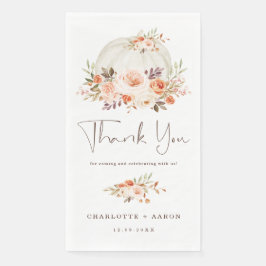 Servilleta De Papel Bebé de otoño calabaza ducha de bebé rubor albaric