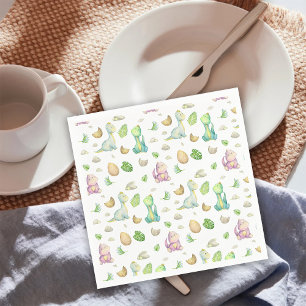 Servilleta De Papel Bebé Dinosaurio