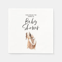 Bebé ducha acuarela ilustracion sencillo guión