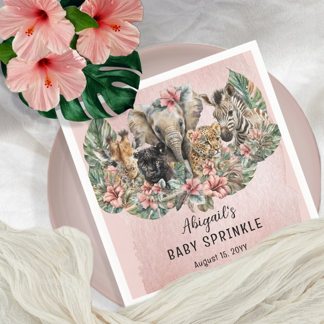 Servilleta De Papel Bebé dulce niñas animales azúcares tropicales (Subido por el creador)
