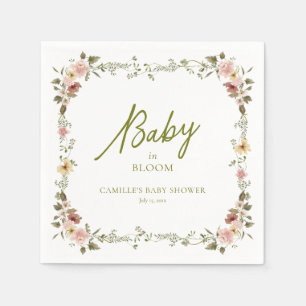 Servilleta De Papel Bebé en Bloom Garden Baby Shower