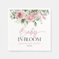 Bebé En Bloom Pink Rose Floral Baby Shower