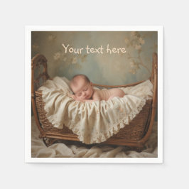 Servilleta De Papel Bebé en Cuna