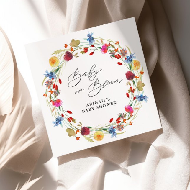 Servilleta De Papel Bebé en el Personalizado de Baby Shower de Flor Si (Subido por el creador)